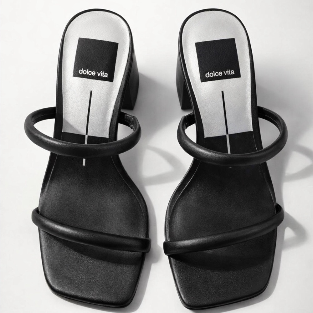 Dolce Vita Black Strappy Heels